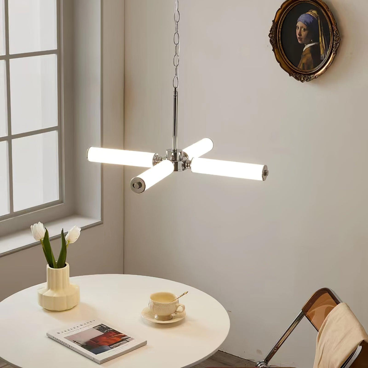 Zoliria moderne minimalistisk LED-lysekrone i glas