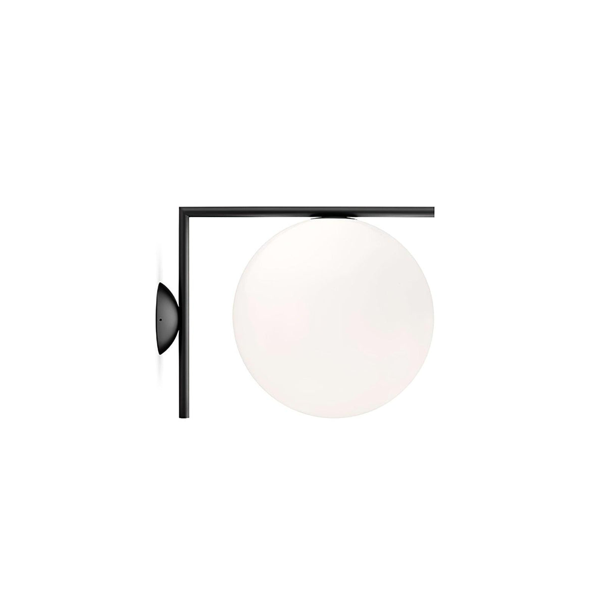 Candeeiro de parede Joanna moderno, minimalista, em vidro opalino soprado