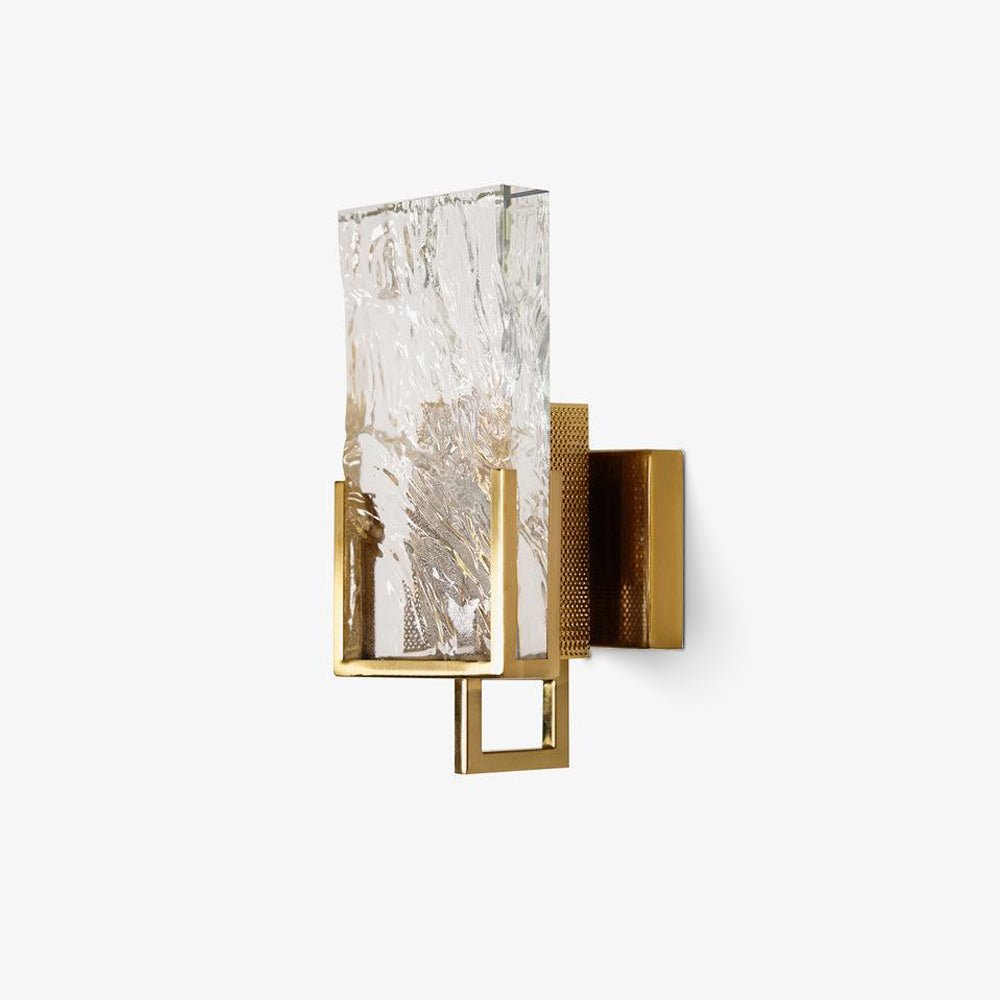 Ivenen kunstnerisk, elegant og unik væglampe med iskrystal