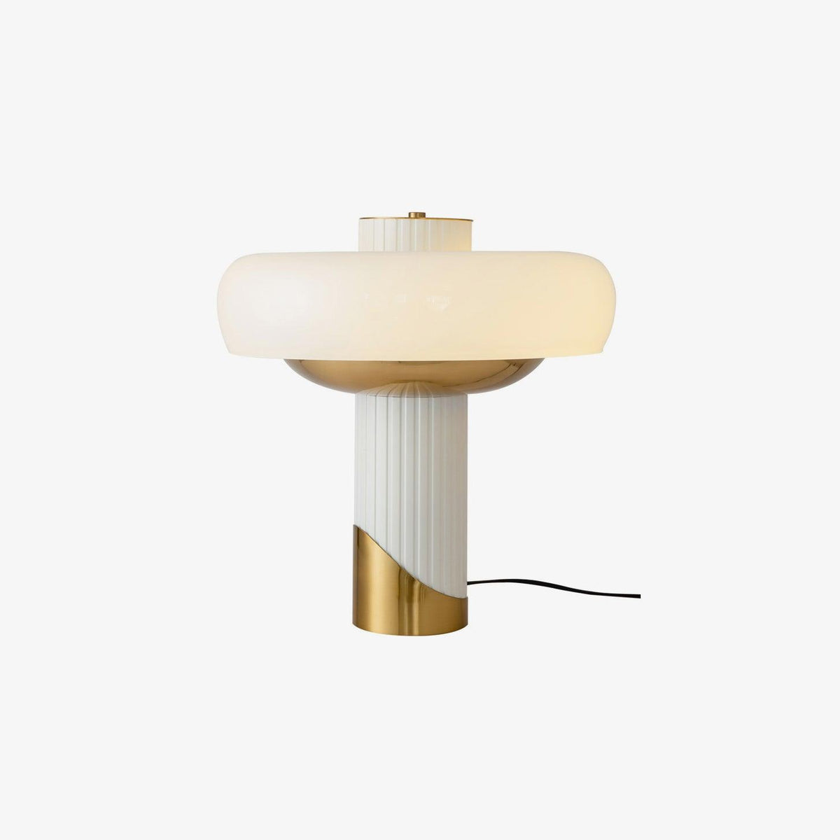 Candeeiro de mesa Velisine contemporâneo em vidro