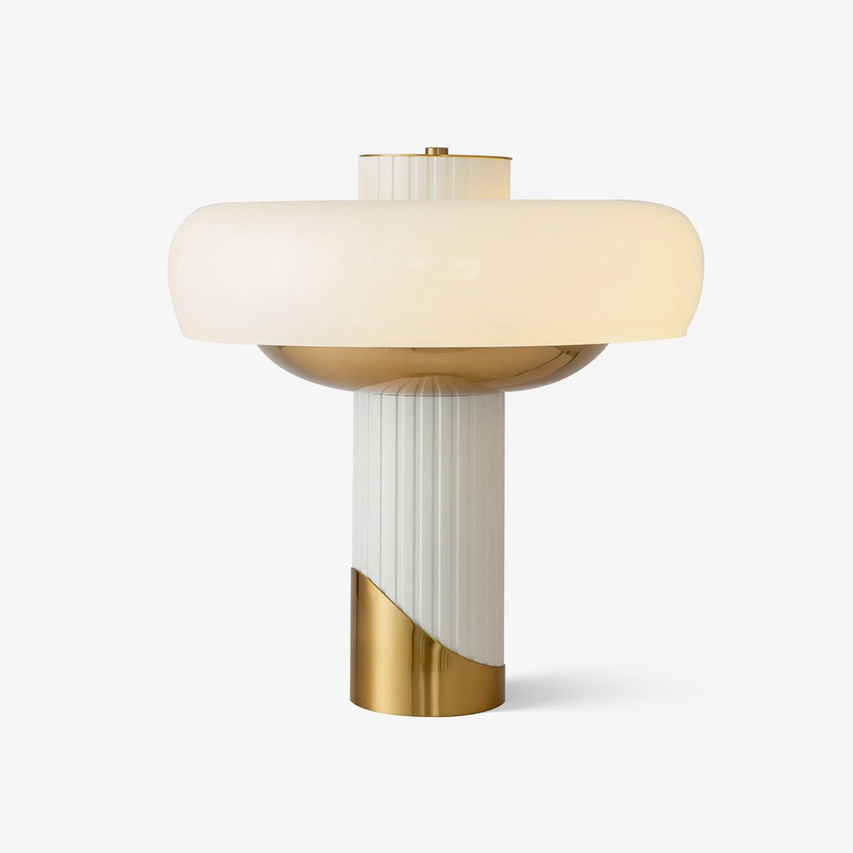 Candeeiro de mesa Velisine contemporâneo em vidro