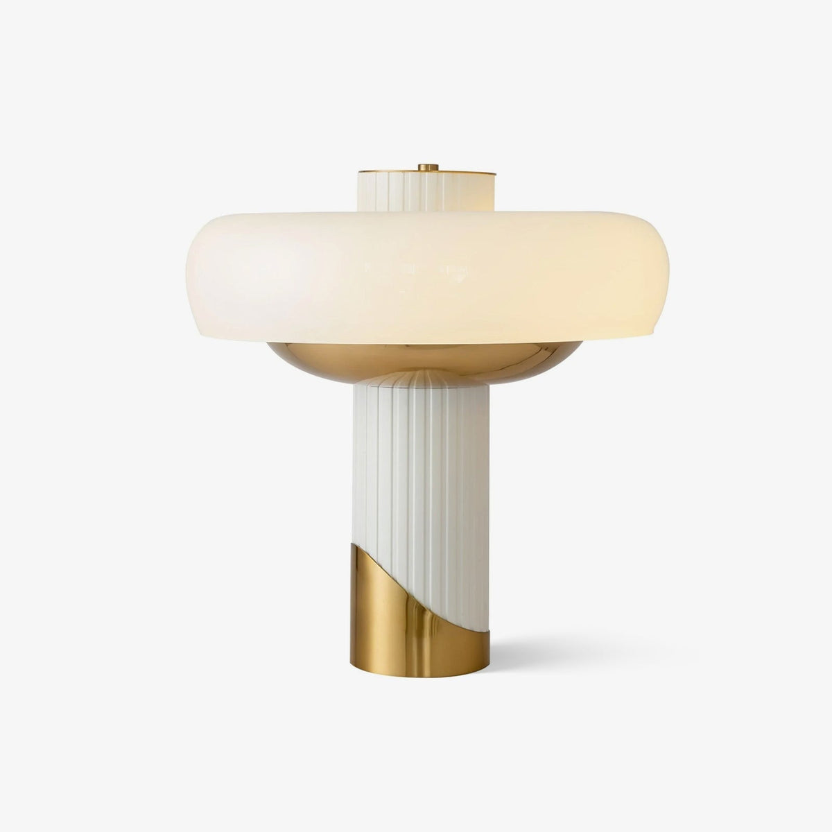 Candeeiro de mesa Velisine contemporâneo em vidro