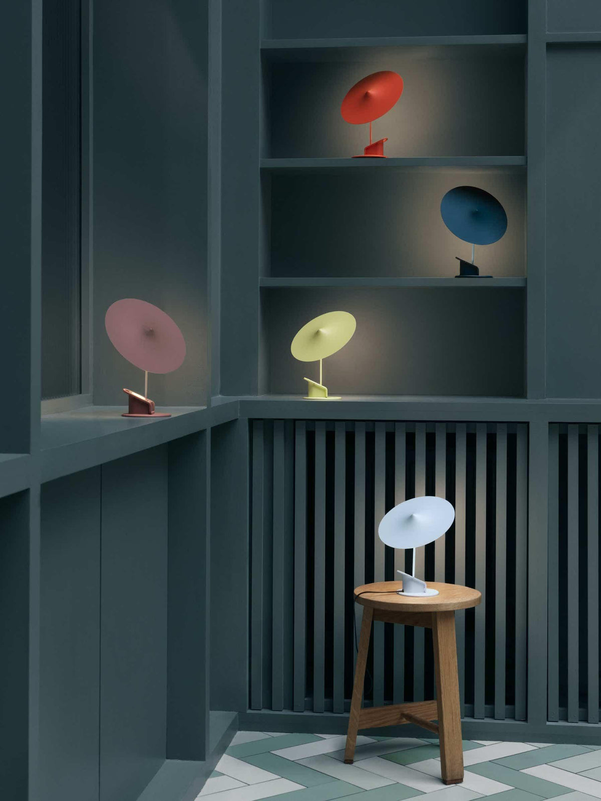 Lumoce futuristisk bordlampe