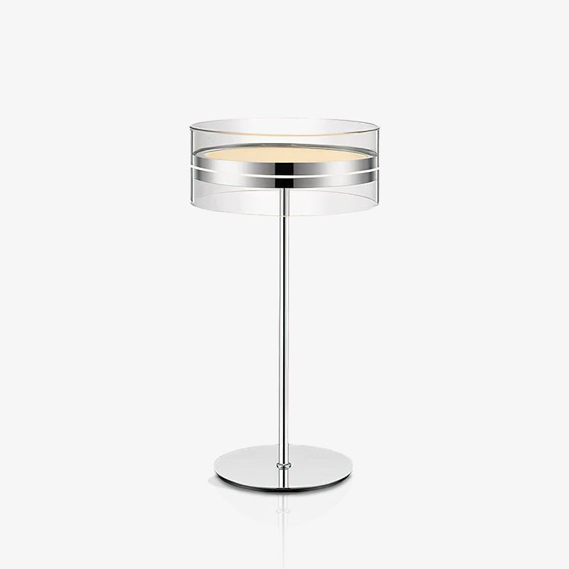 Candeeiro de mesa de vidro e cromado Lioreette