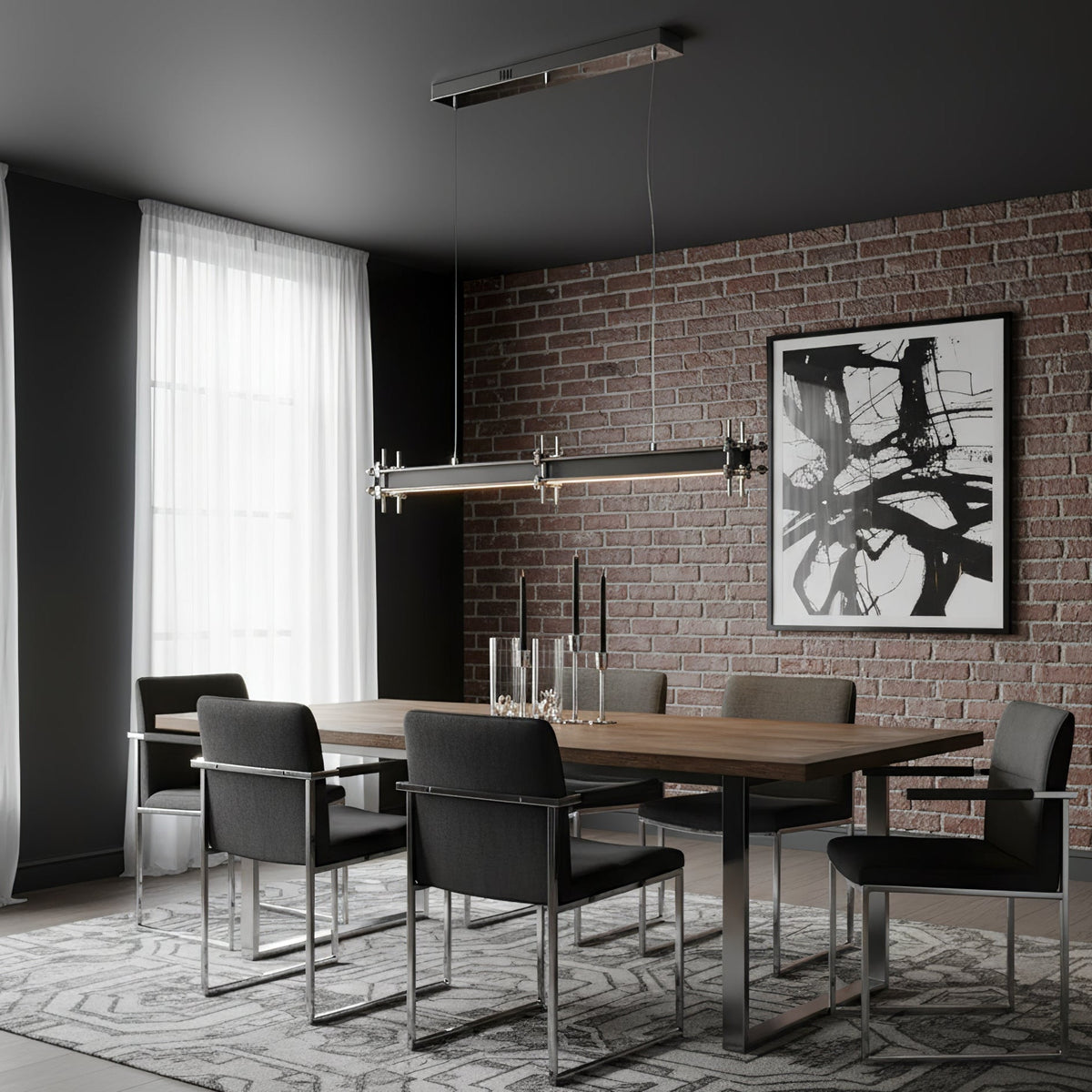 Kolve Industrial Axis línulegur hengilampi