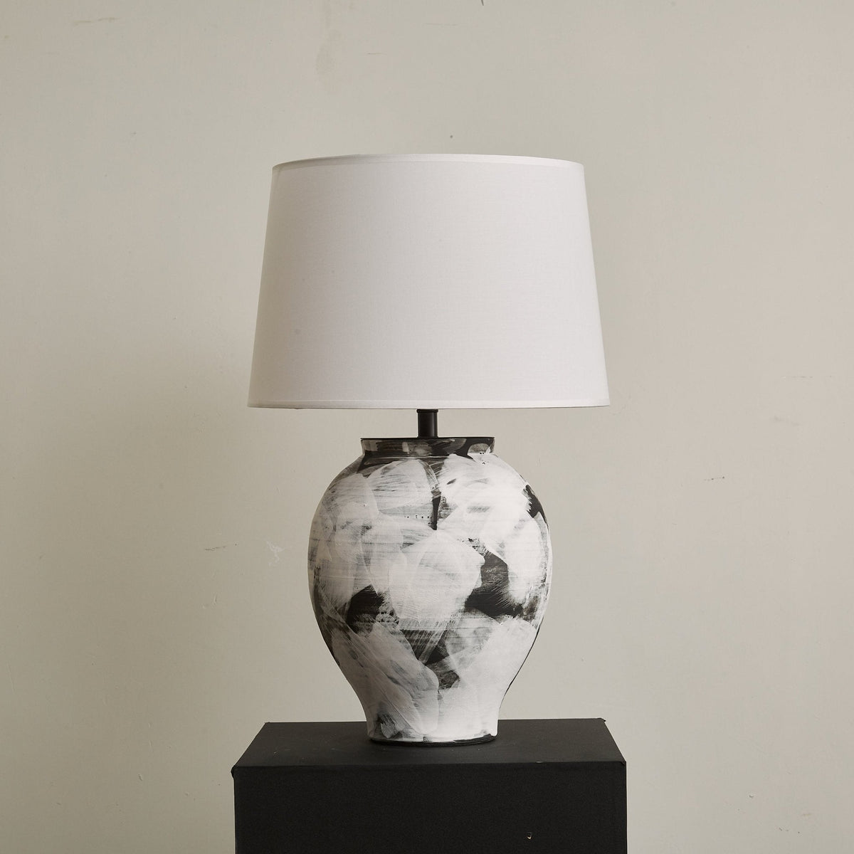 Brush elegant keramisk bordlampe