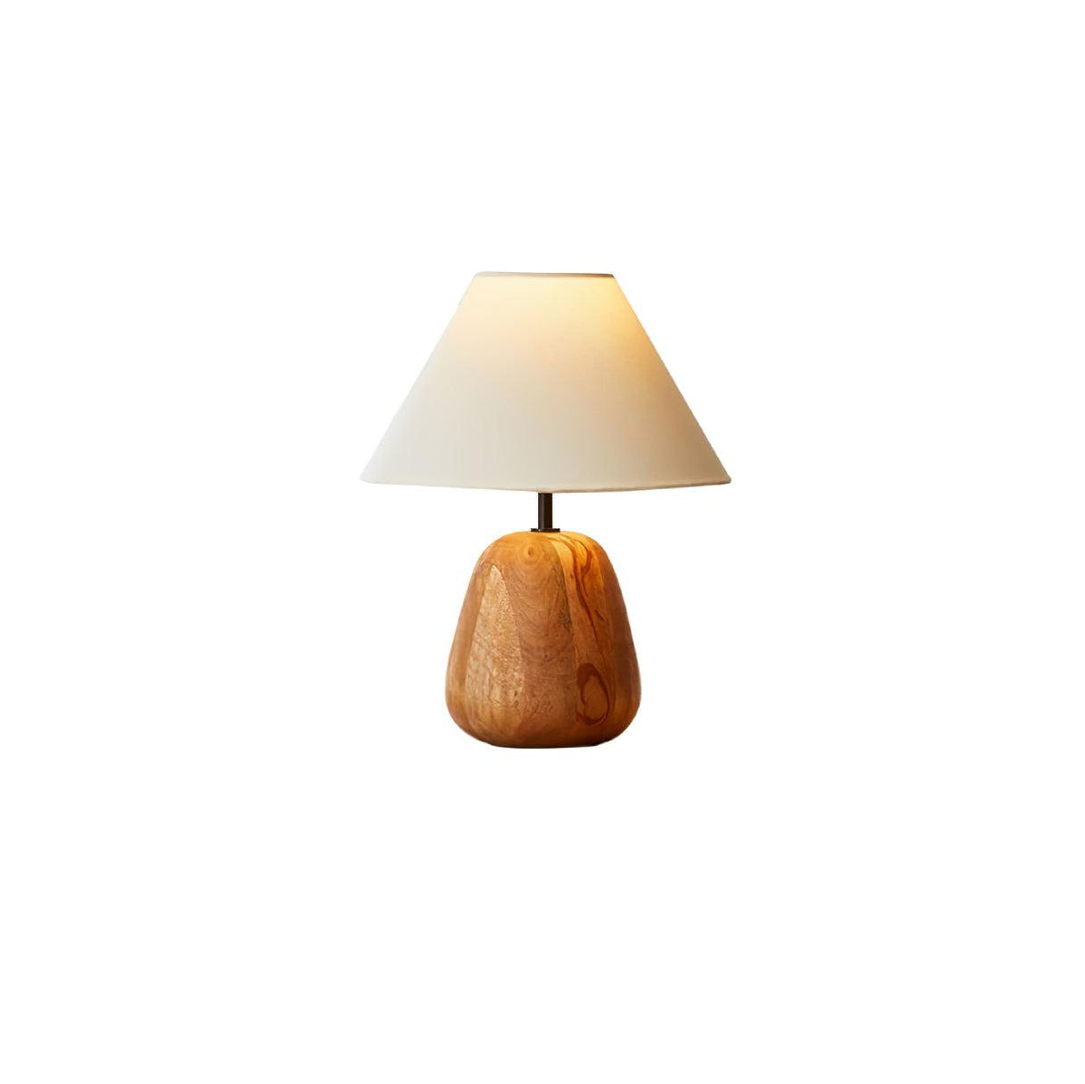 Candeeiro de mesa moderno Syloraya em madeira