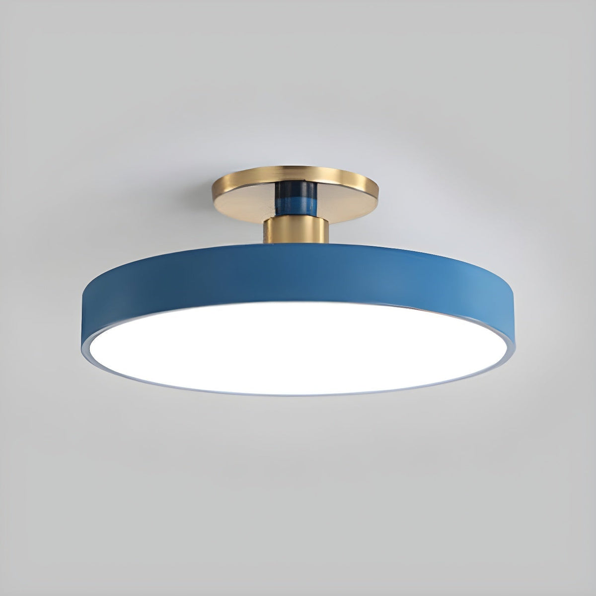 Aureiella moderne loftlampe, plan montering, sort og guld