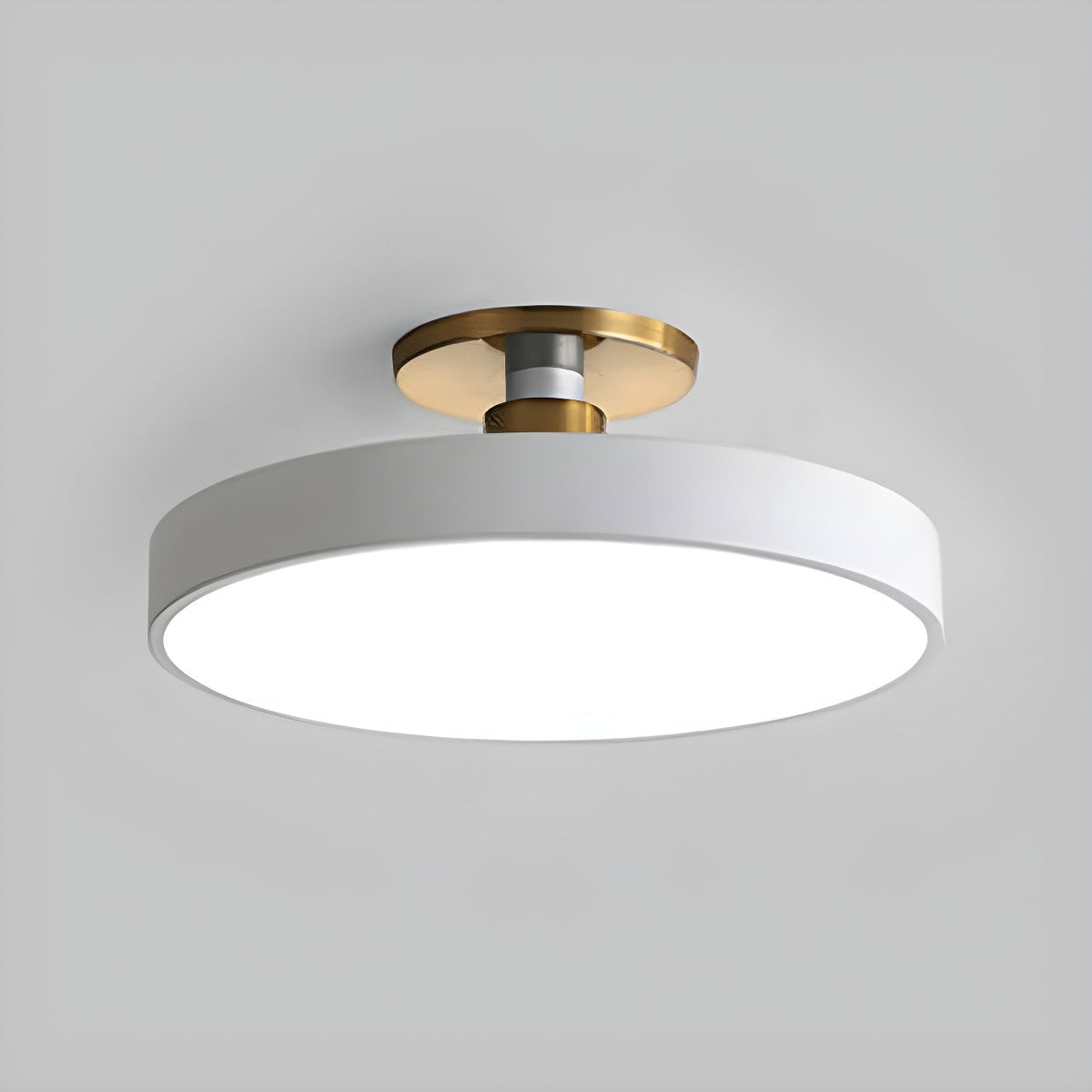 Aureiella moderne loftlampe, plan montering, sort og guld
