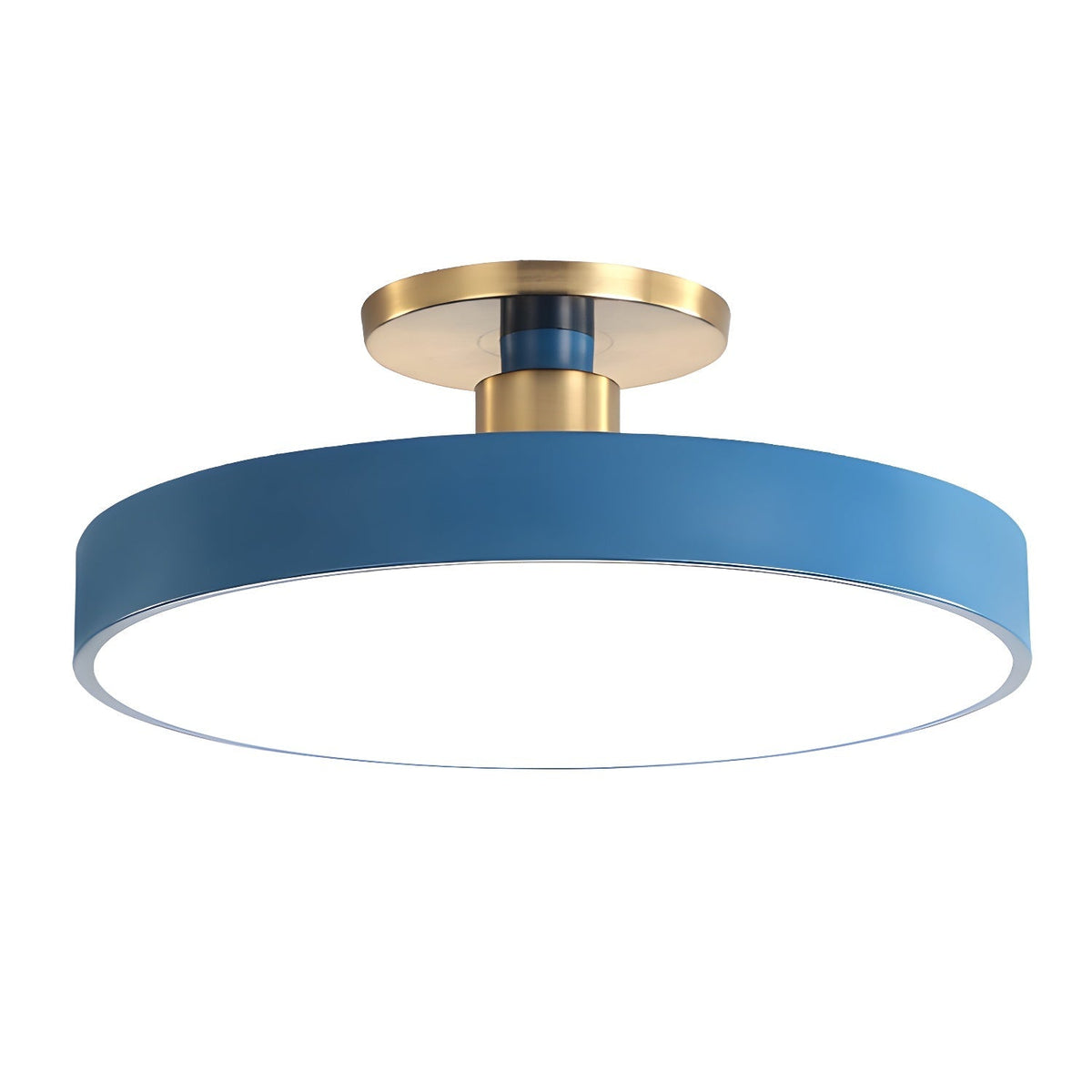 Aureiella moderne loftlampe, plan montering, sort og guld