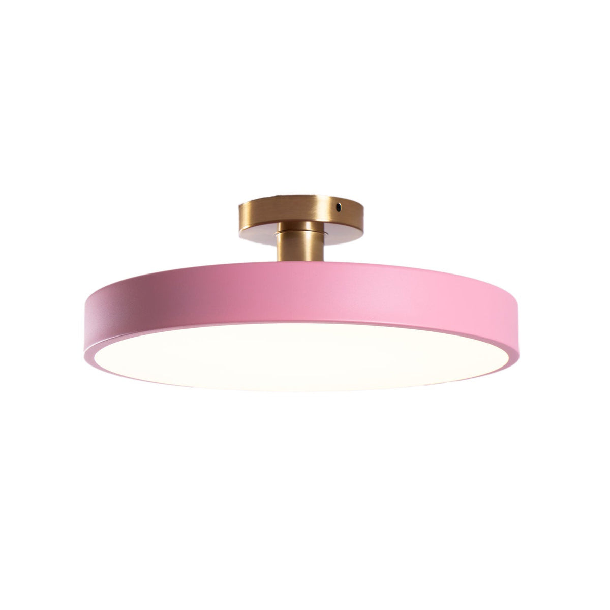 Aureiella moderne loftlampe, plan montering, sort og guld