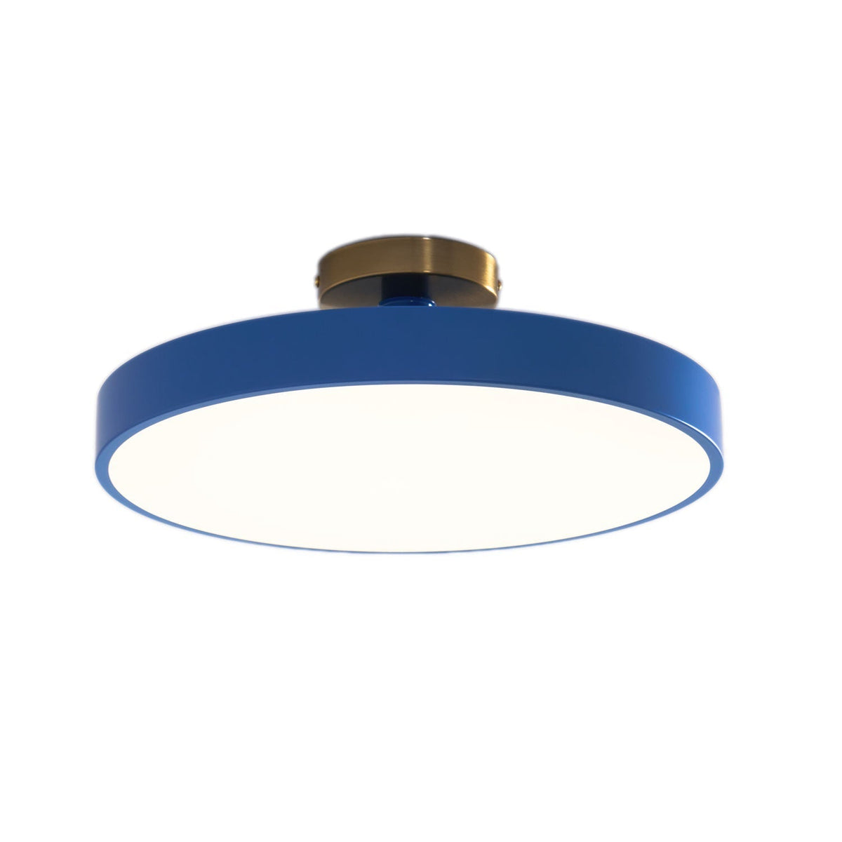 Aureiella moderne loftlampe, plan montering, sort og guld