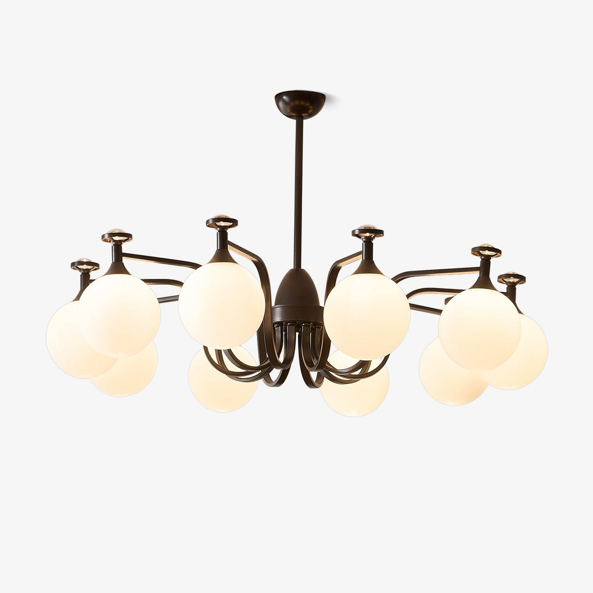 Candeeiro de teto de vidro vintage elegante Zotheira