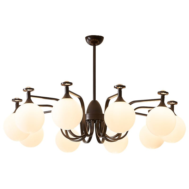 Candeeiro de teto de vidro vintage elegante Zotheira