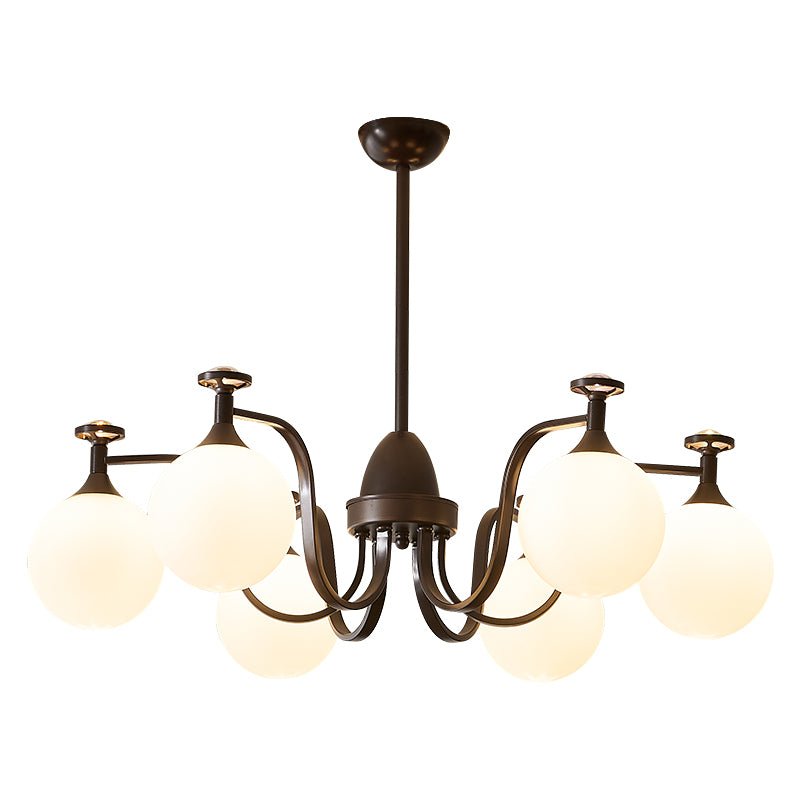 Candeeiro de teto de vidro vintage elegante Zotheira
