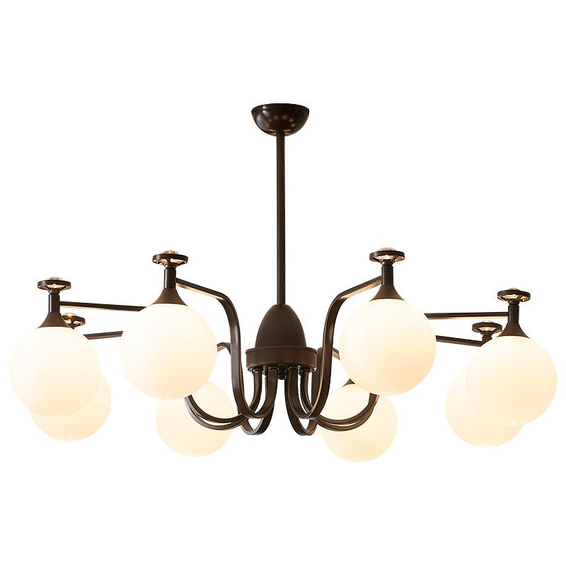 Candeeiro de teto de vidro vintage elegante Zotheira