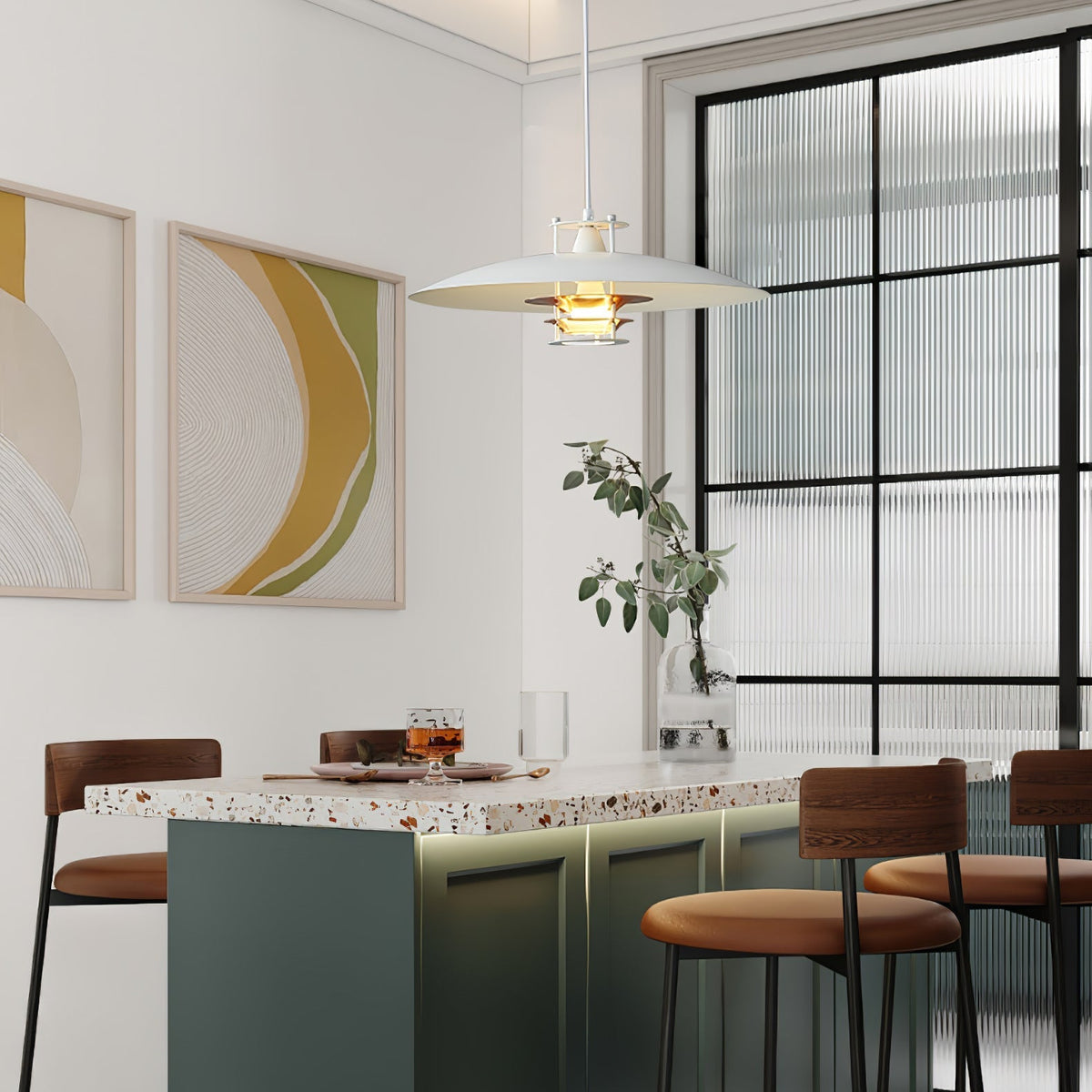 Feraaya moderne pendel i aluminium