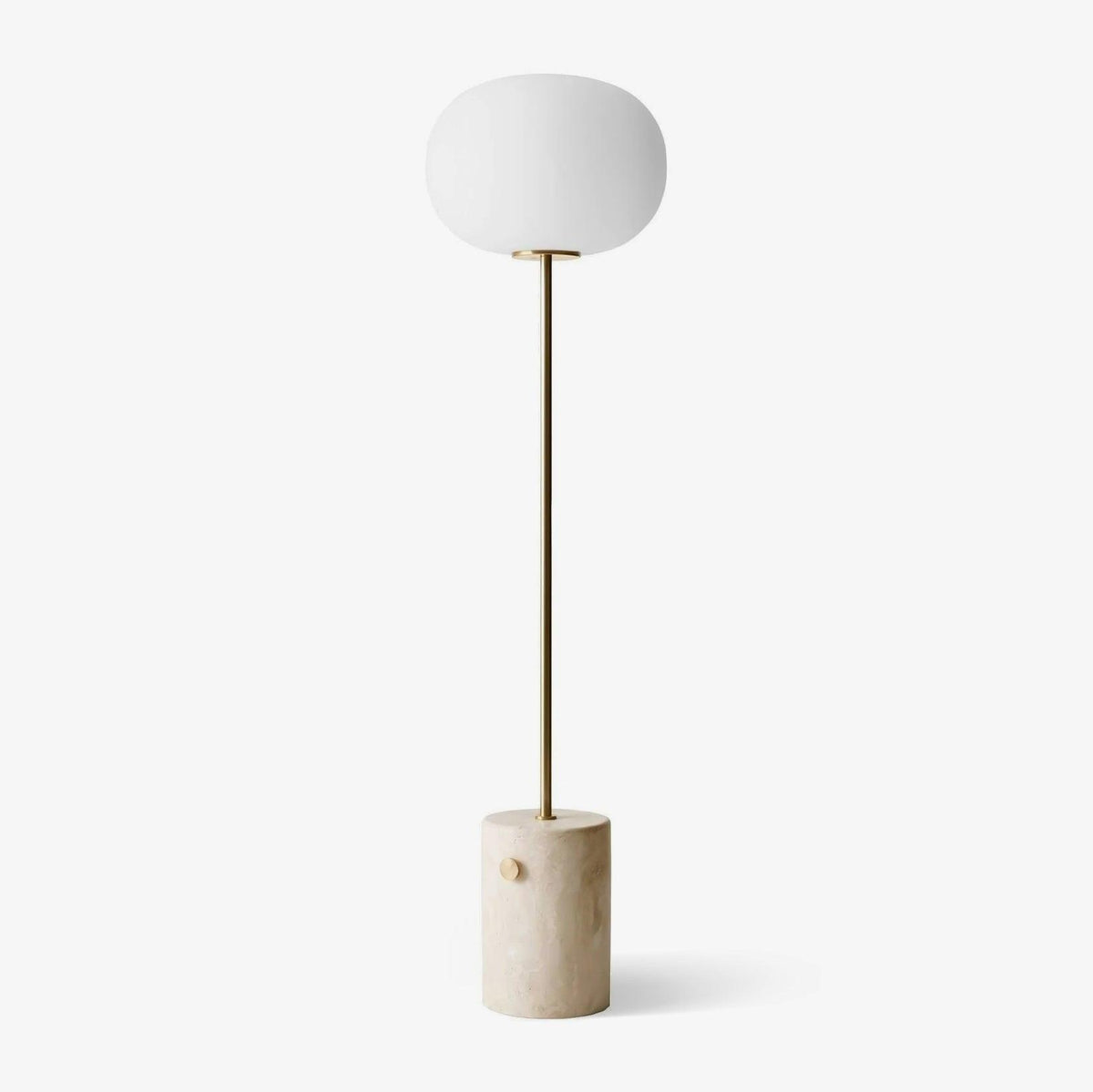 Iloryra golvlampa med pelarfot i travertin