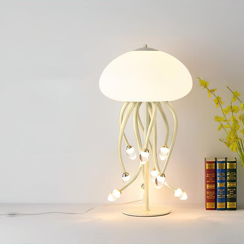 Zosilyra finurlig glasbordlampe formet som en vandmand