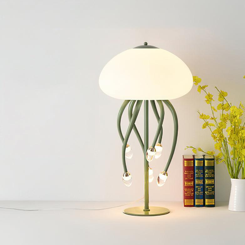 Zosilyra finurlig glasbordlampe formet som en vandmand