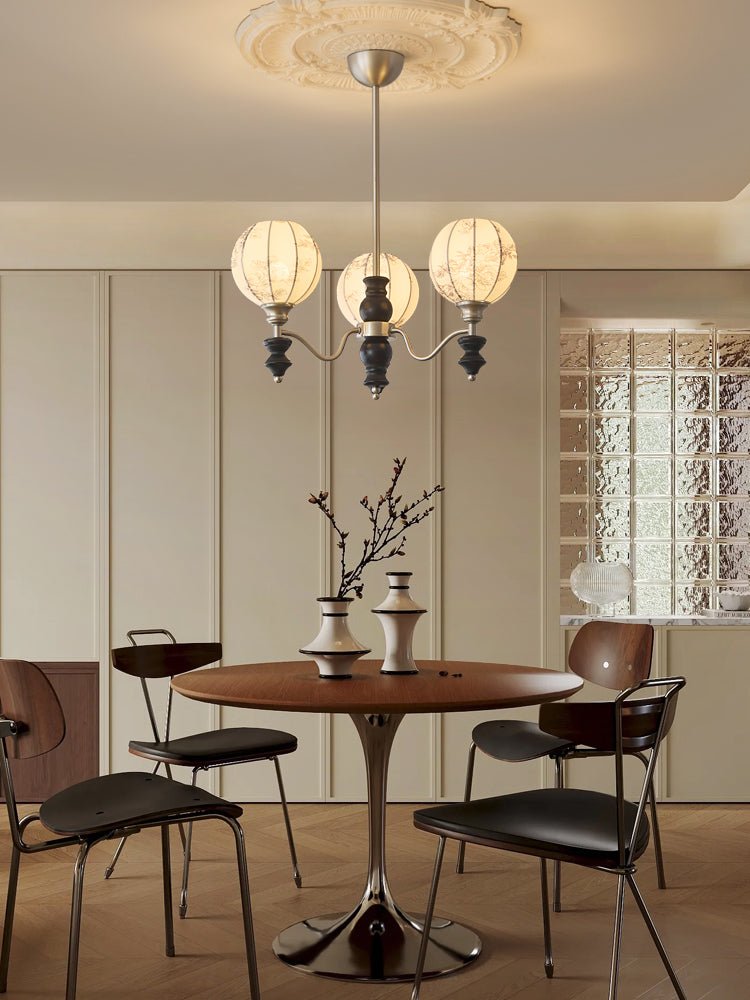 Osilan traditionel elegant vintagekrystallsekrone i træ