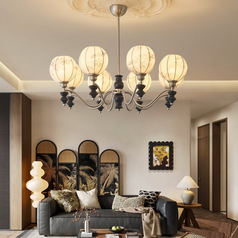 Osilan traditionel elegant vintagekrystallsekrone i træ