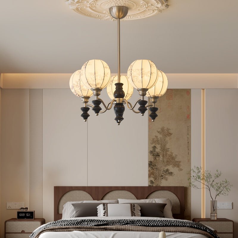 Osilan traditionel elegant vintagekrystallsekrone i træ