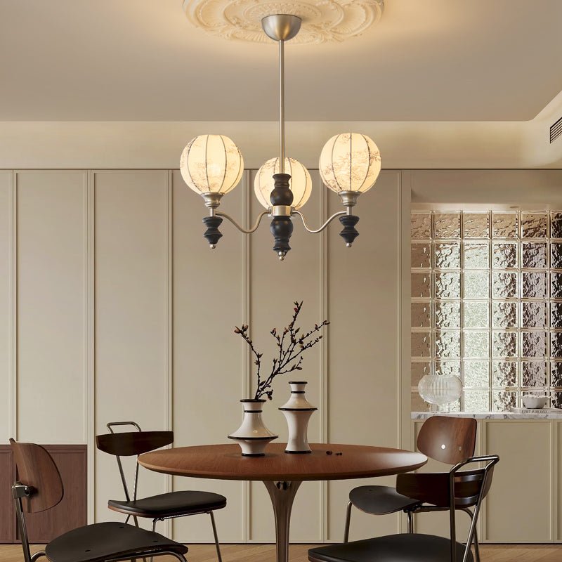 Osilan traditionel elegant vintagekrystallsekrone i træ