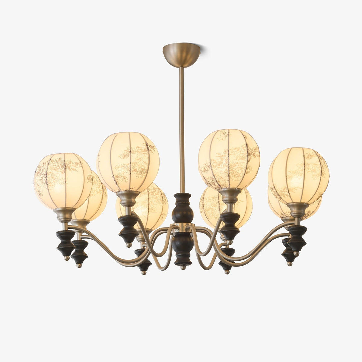 Osilan traditionel elegant vintagekrystallsekrone i træ