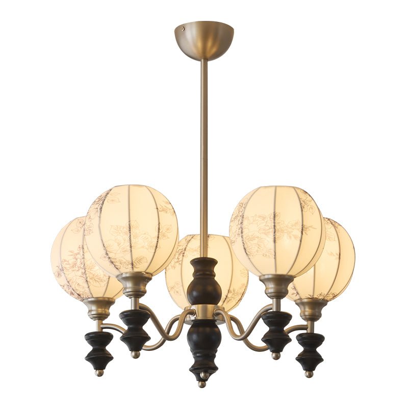 Osilan traditionel elegant vintagekrystallsekrone i træ