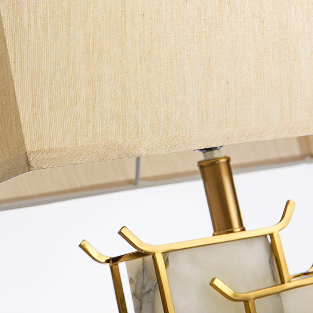 Nysilor rektangulær bordlampe i glas