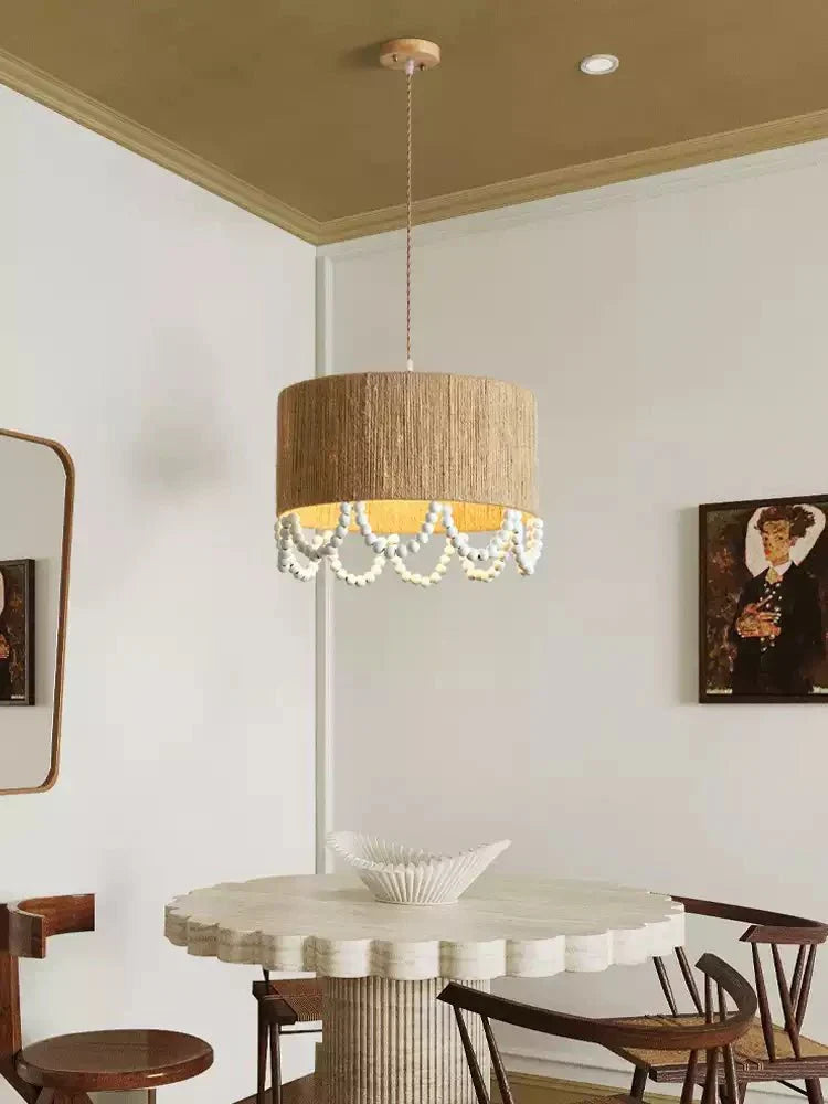 Jute-pendellampe