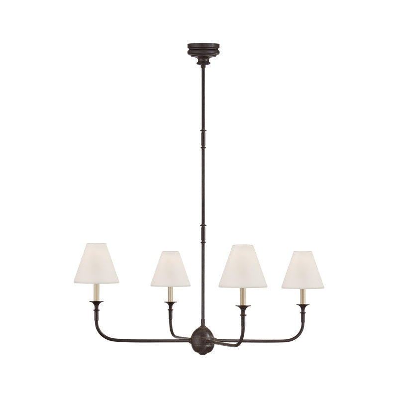 Arthaila vintage industriel stor lysekrone i stof