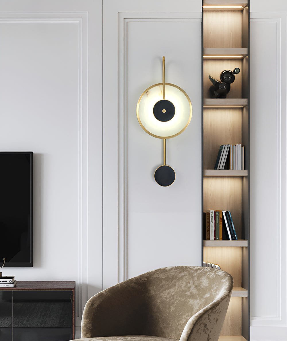 Merdin vägglampa i alabaster