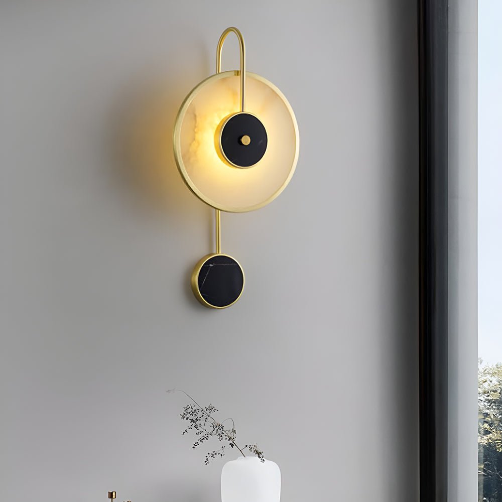 Merdin vägglampa i alabaster
