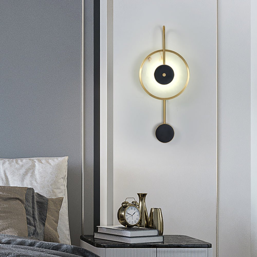 Merdin vägglampa i alabaster
