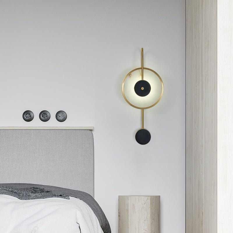 Merdin vägglampa i alabaster