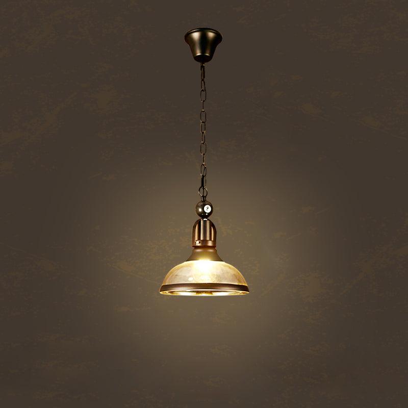 Candeeiro de teto Rivi com bola de bilhar, vidro preto, moderno