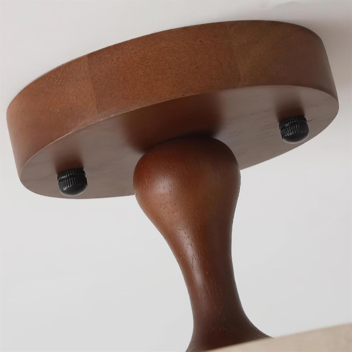 Luvia loftlampe, halvplan, travertin