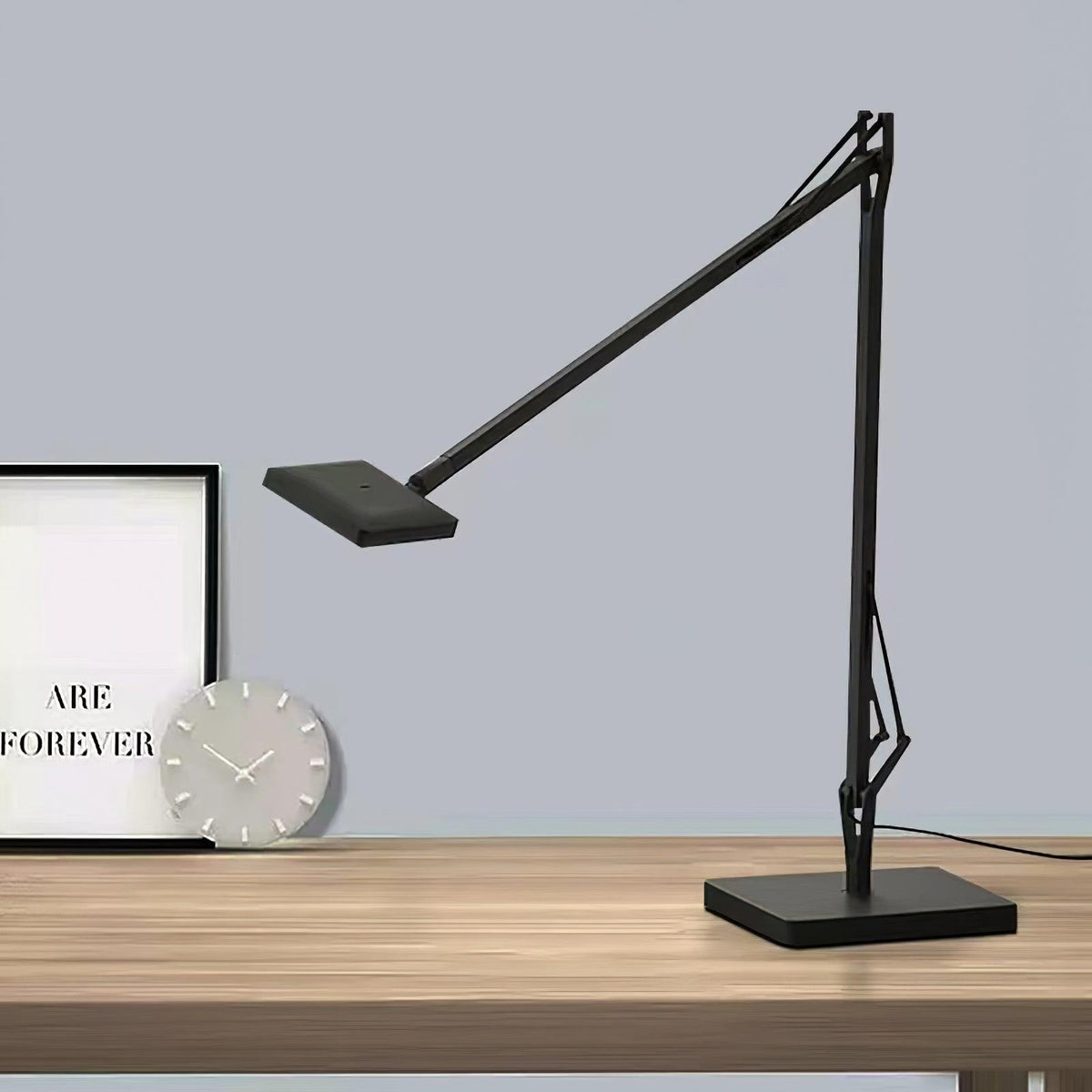 Tevenu industriel bordlampe i aluminium
