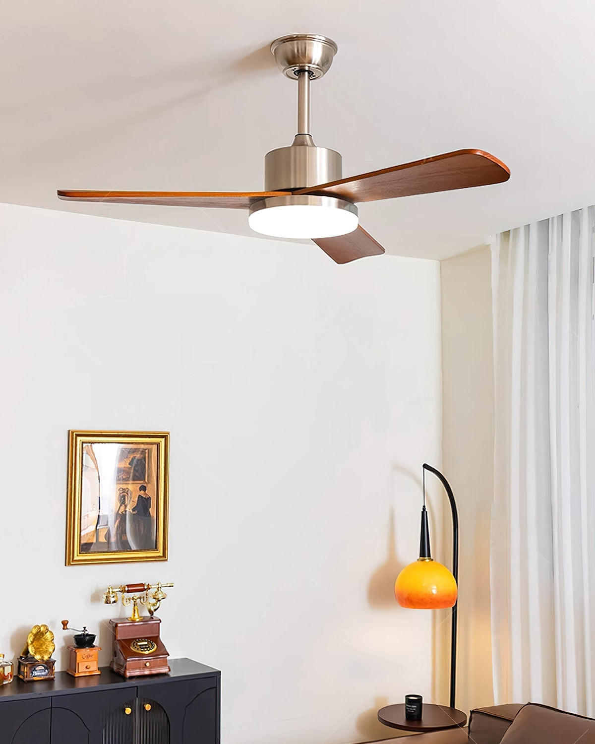 Mireaine-loftslampe med ventilator