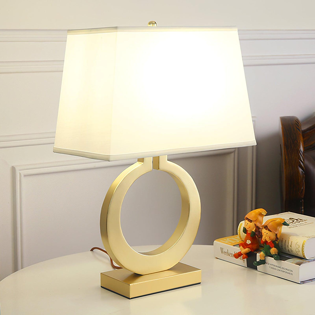 Lyrace hyggelig bordlampe i stof