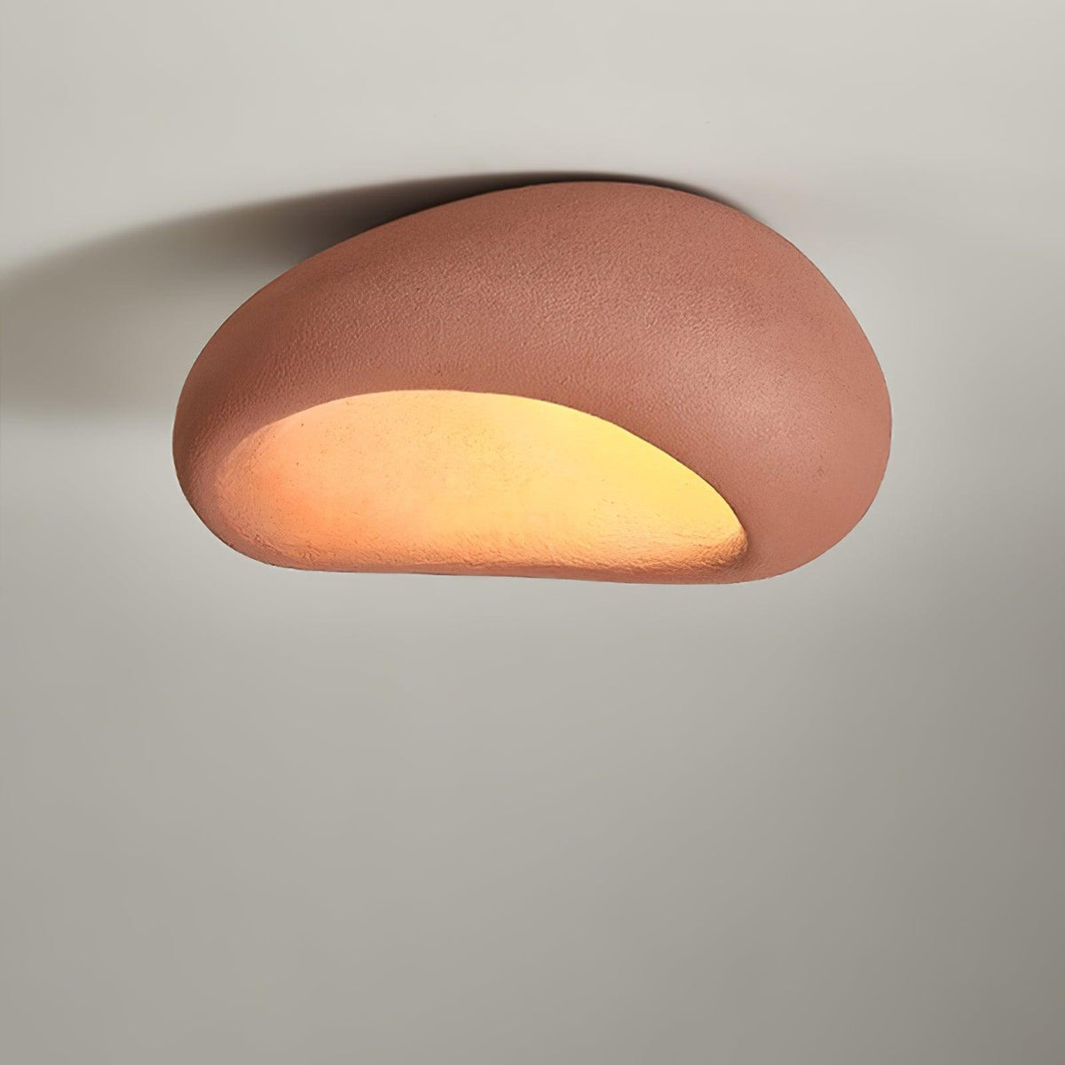 Rivenira loftslampe med japansk wabi-sabi-måne