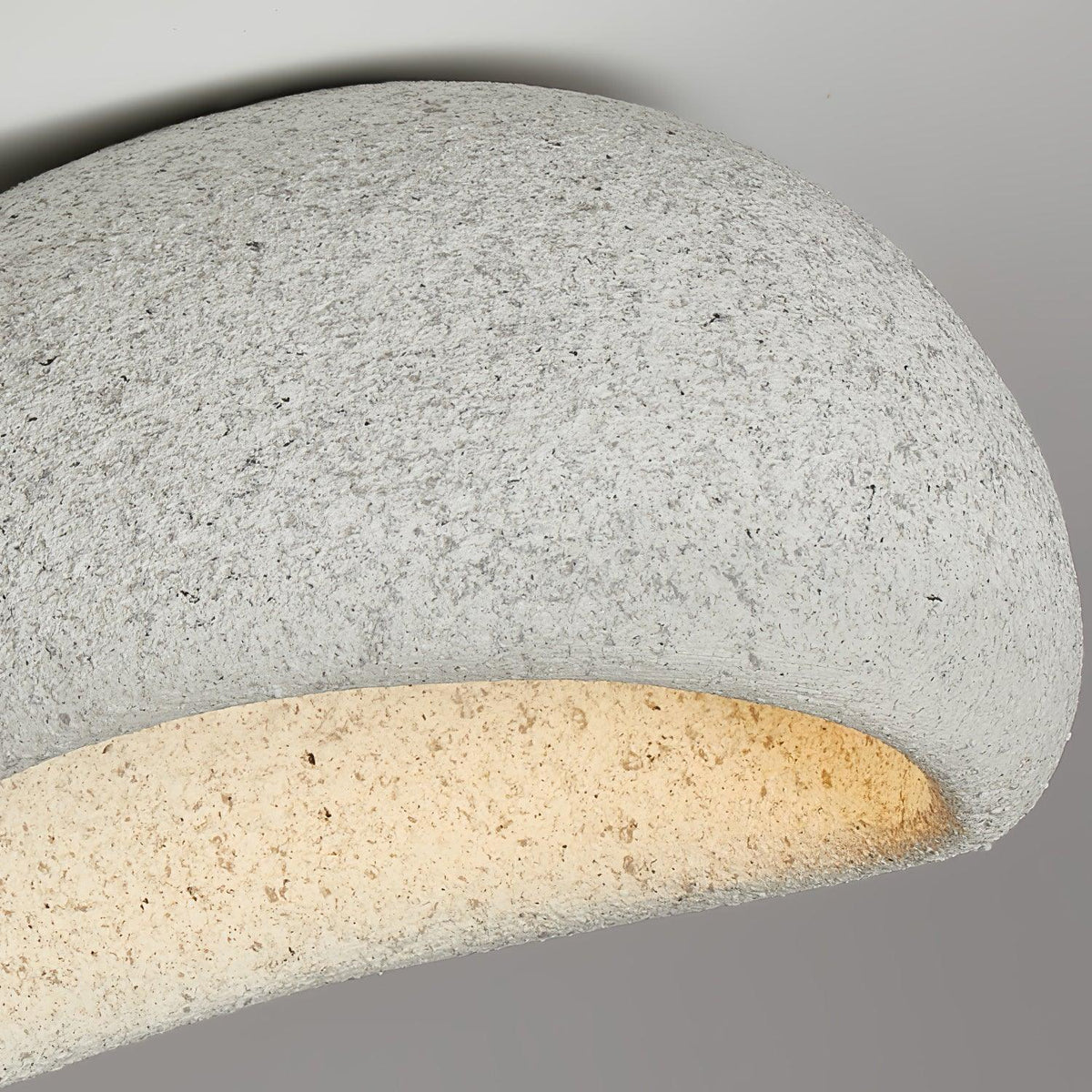 Rivenira loftslampe med japansk wabi-sabi-måne