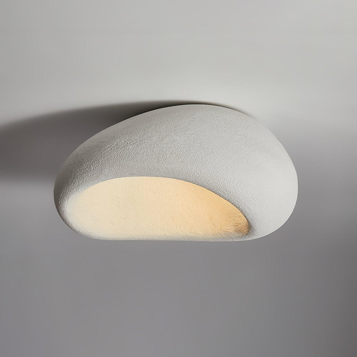 Rivenira loftslampe med japansk wabi-sabi-måne