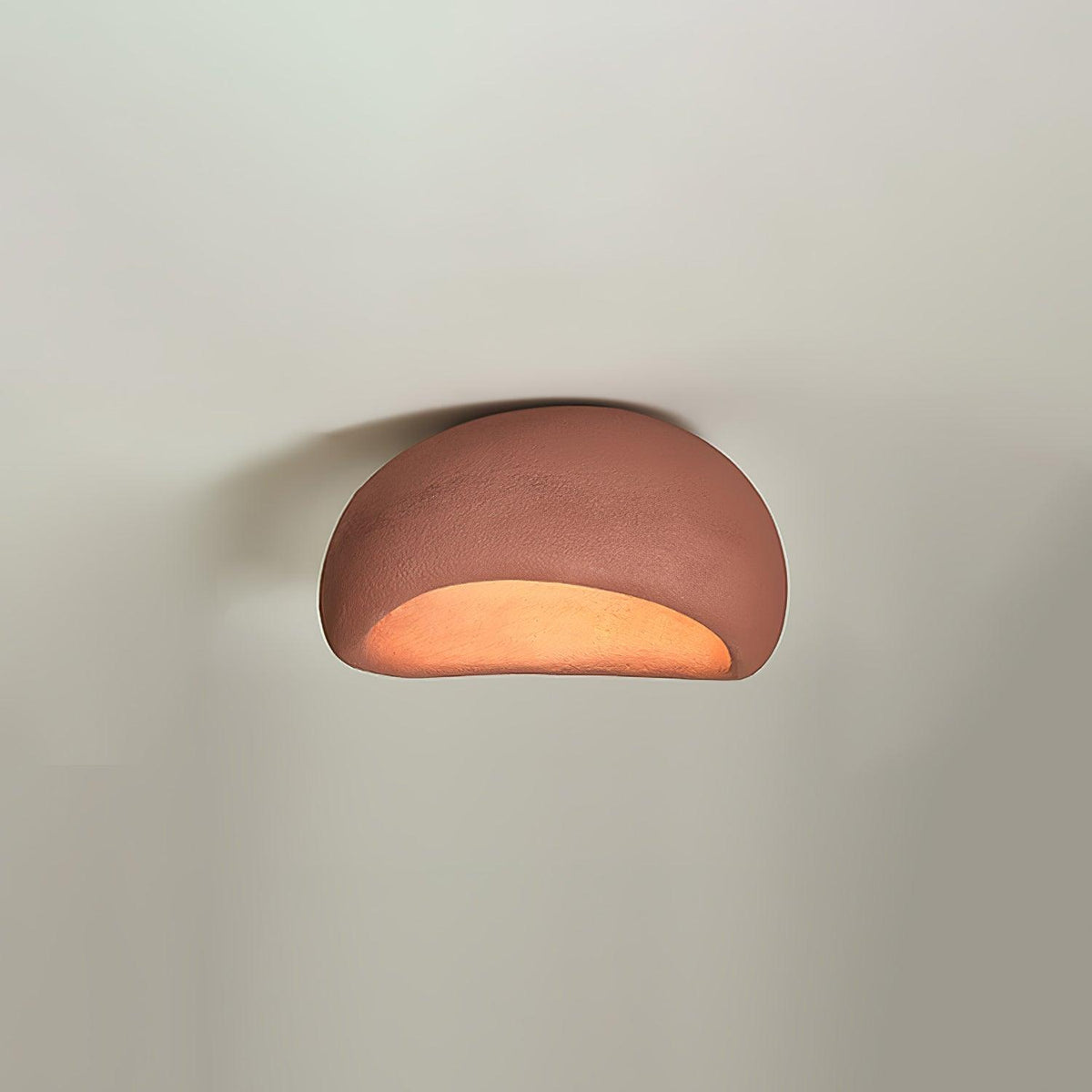 Rivenira loftslampe med japansk wabi-sabi-måne