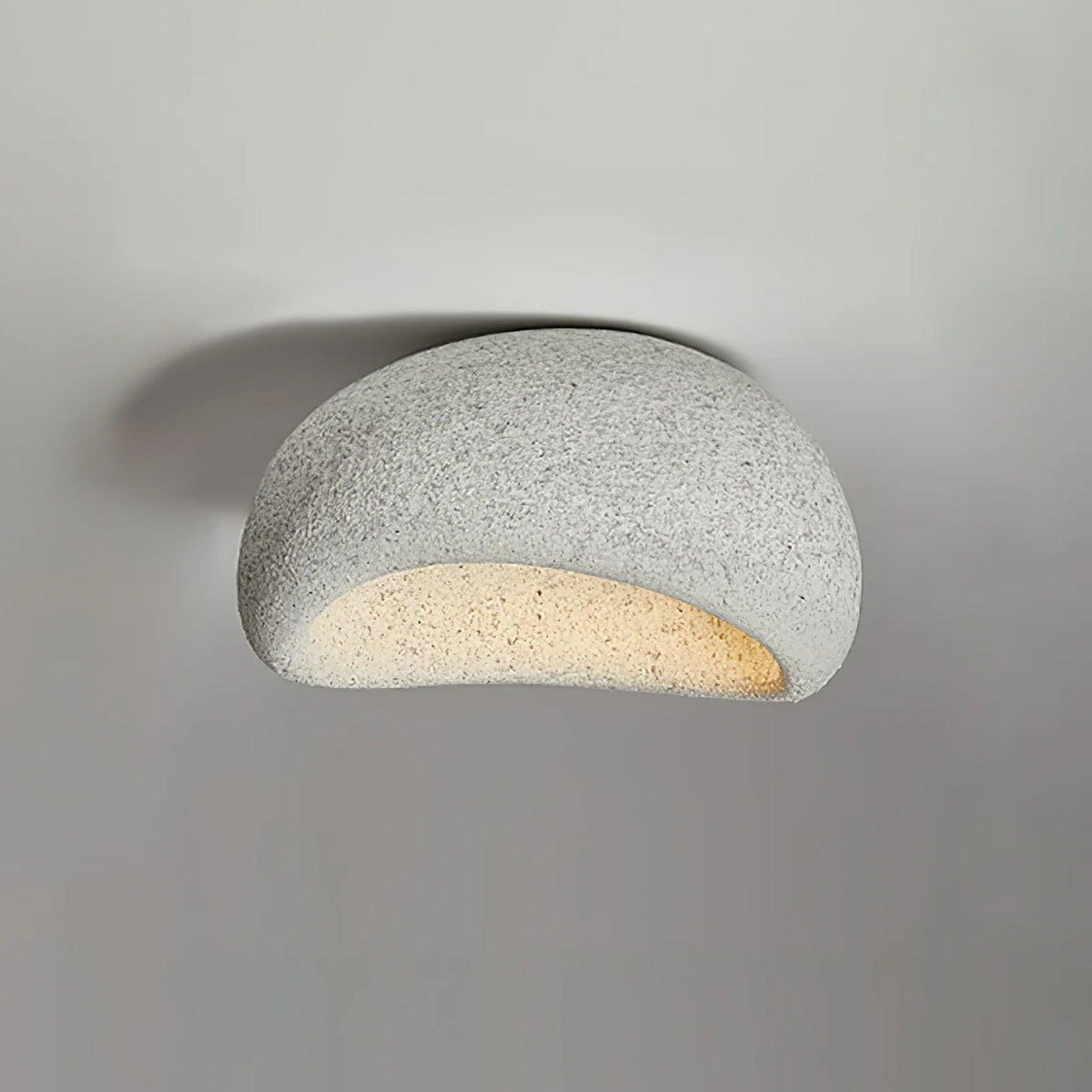 Rivenira loftslampe med japansk wabi-sabi-måne