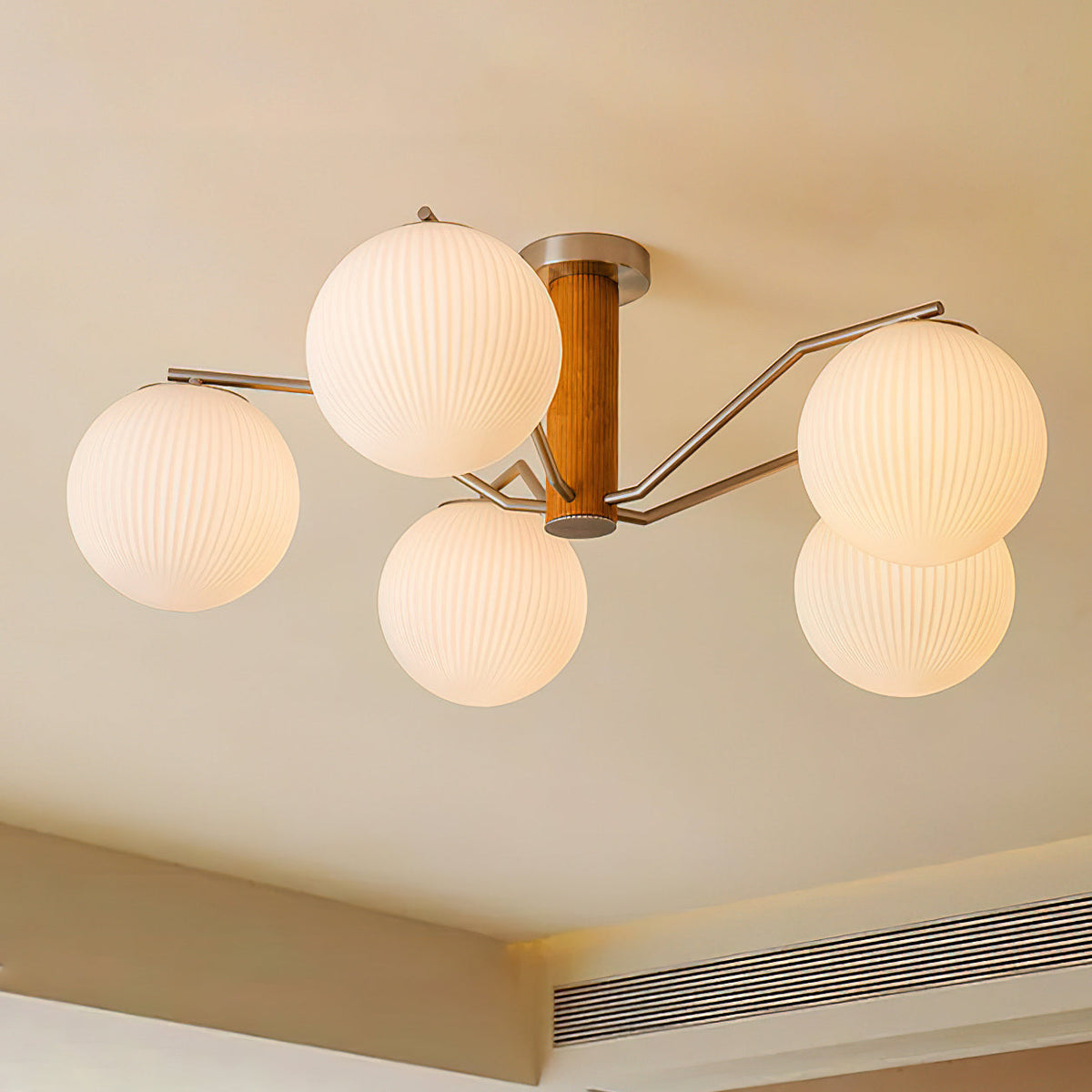 LED/þráðlaust loftljós með kúpli, yfirborðsmonterað fyrir stofu
