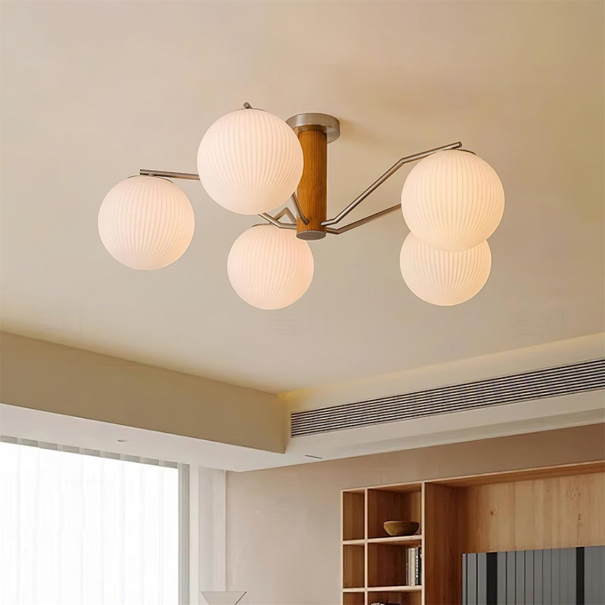LED/þráðlaust loftljós með kúpli, yfirborðsmonterað fyrir stofu