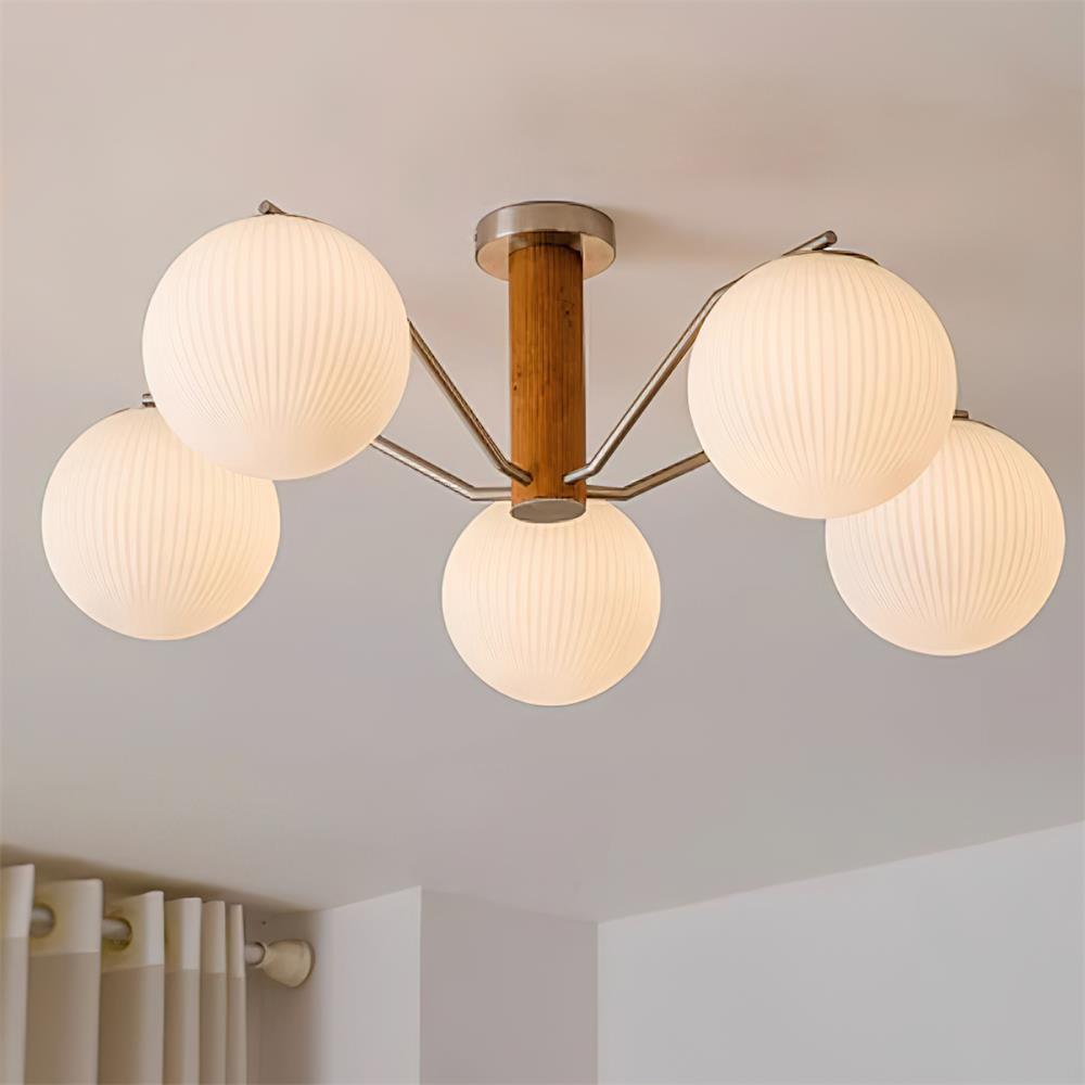 LED/þráðlaust loftljós með kúpli, yfirborðsmonterað fyrir stofu